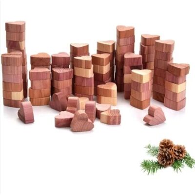 OEM Lot De 100 Anti Mites Bois De Cèdre Anti Mites Textiles Antimites Boules En Bois De Cèdre Cœurs Naturel Sans Produit Chimique, Piège Naturel Contre Les Mites Pour Les Armoires, Les Tiroirs - Publicité OEM Lot De 100 Anti Mites Bois De Cèdre Anti Mites Textiles Antimites Boules En Bois De Cèdre Cœurs Naturel Sans Produit Chimique, Piège Naturel Contre Les Mites Pour Les Armoires, Les Tiroirs - Publicité