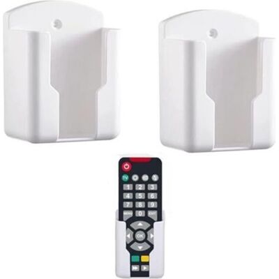 Bunthaus Lot De 2 Supports Muraux Pour Télécommandes - Organisateur De Télécommande - Porte-stylo - Support Mural Pour Climatisation - Étagère De Rangement - Publicité Bunthaus Lot De 2 Supports Muraux Pour Télécommandes - Organisateur De Télécommande - Porte-stylo - Support Mural Pour Climatisation - Étagère De Rangement - Publicité