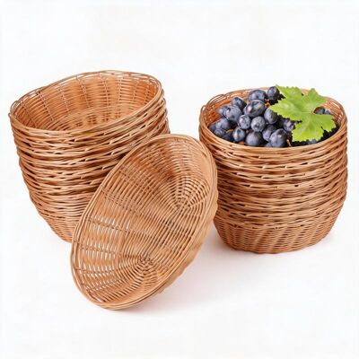 OEM Corbeille À Pain, Corbeille À Fruits, Panier De Rangement De Bureau, Marron - Publicité OEM Corbeille À Pain, Corbeille À Fruits, Panier De Rangement De Bureau, Marron - Publicité
