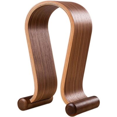 MIXHOME Wooden Walnut Wood Headphone Gaming Headset Display Stand Holder Hanger - Publicité MIXHOME Wooden Walnut Wood Headphone Gaming Headset Display Stand Holder Hanger - Publicité
