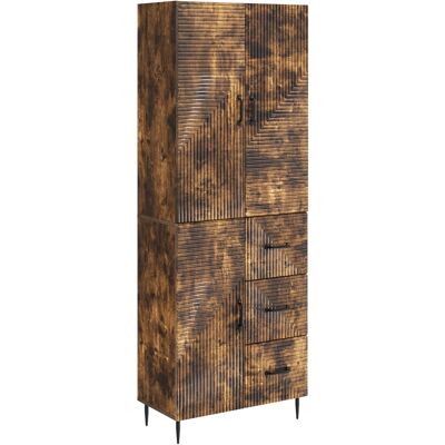 Ensemble De Meubles 2 Pcs Chêne Fumé 66 X 34,5 X 89,5 Cm Vidaxl - Publicité Ensemble De Meubles 2 Pcs Chêne Fumé 66 X 34,5 X 89,5 Cm Vidaxl - Publicité