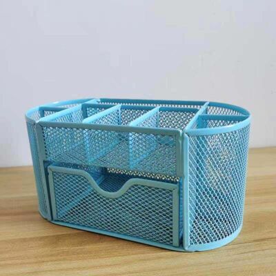 BRINSEA Rangement Bureau Organisateur, Métal Grillagé Organiseur De Bureau/pot A Crayon/accessoire Bureau/porte Stylo, Multifonction Fourniture Bureau Pour La Maison D'École De Bureau, Bleu Clair, Ensoleillé - Publicité BRINSEA Rangement Bureau Organisateur, Métal Grillagé Organiseur De Bureau/pot A Crayon/accessoire Bureau/porte Stylo, Multifonction Fourniture Bureau Pour La Maison D'École De Bureau, Bleu Clair, Ensoleillé - Publicité