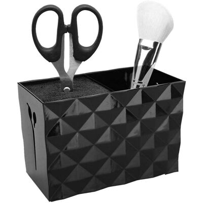 BRINSEA Boîte De Rangement Pour Ciseaux, Porte-ciseaux De Coiffure Boîte De Rangement Professionnelle De Grande Capacité Avec Double Étui (noir) - Publicité BRINSEA Boîte De Rangement Pour Ciseaux, Porte-ciseaux De Coiffure Boîte De Rangement Professionnelle De Grande Capacité Avec Double Étui (noir) - Publicité