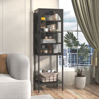 ACKERMAN Meuble De Rangement En Métal Avec Portes En Verre – Étagère Cubique À 5 Niveaux, Meuble De Rangement Avec 3 Étagères Réglables. Pour Cuisine, Salle À Manger, Salon, Salle De Bain, Bureau À Domicile, F - Publicité ACKERMAN Meuble De Rangement En Métal Avec Portes En Verre – Étagère Cubique À 5 Niveaux, Meuble De Rangement Avec 3 Étagères Réglables. Pour Cuisine, Salle À Manger, Salon, Salle De Bain, Bureau À Domicile, F - Publicité