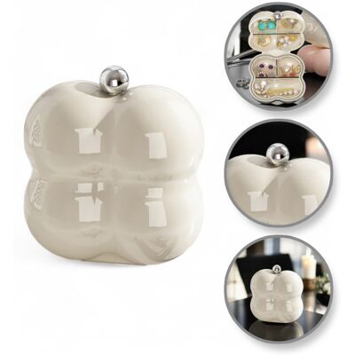 OEM Organiseur, Boîte À Bijoux Portable, Crème Pd156k - Publicité OEM Organiseur, Boîte À Bijoux Portable, Crème Pd156k - Publicité