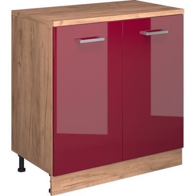 Armoire D'Extension Rion, Rouge Brillant/chêne De Force Doré, 80x46cm Sans Pente Avec 2 Portes, Vicco - Publicité Armoire D'Extension Rion, Rouge Brillant/chêne De Force Doré, 80x46cm Sans Pente Avec 2 Portes, Vicco - Publicité