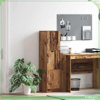 OEM Meuble De Rangement - Abi - Bois Ancien - 31,5 X 32 X 124 Cm - Design Moderne Et Épuré - Publicité OEM Meuble De Rangement - Abi - Bois Ancien - 31,5 X 32 X 124 Cm - Design Moderne Et Épuré - Publicité