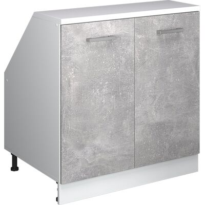 Meuble De Rangement Sous Pente Rion, Béton, 80x81.6cm 2 Portes, 60 Cm De Profondeur, Vicco - Publicité Meuble De Rangement Sous Pente Rion, Béton, 80x81.6cm 2 Portes, 60 Cm De Profondeur, Vicco - Publicité