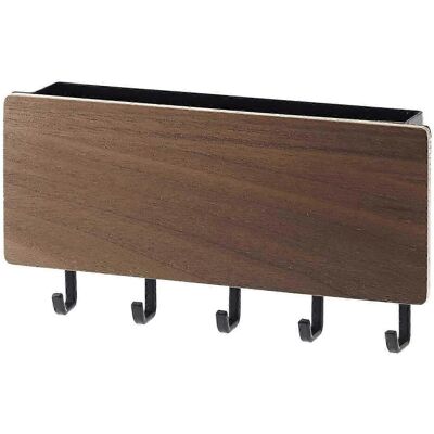 YUDO Porte-clés, Rangement Pour Lettres, Organisateur De Porte, Crochets Muraux-dark Wood - Publicité YUDO Porte-clés, Rangement Pour Lettres, Organisateur De Porte, Crochets Muraux-dark Wood - Publicité