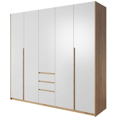 3XE LIVING Armoire, Chêne Craft Et Blanc, 225 X 213,5 X 60 Cm - Publicité 3XE LIVING Armoire, Chêne Craft Et Blanc, 225 X 213,5 X 60 Cm - Publicité