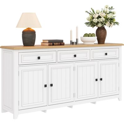 ACKERMAN Buffet Moderne Et Simple, Meuble De Rangement Buffet Pour Salon, 160l X 35l X 76h (cm) - Publicité ACKERMAN Buffet Moderne Et Simple, Meuble De Rangement Buffet Pour Salon, 160l X 35l X 76h (cm) - Publicité
