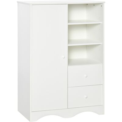 OEM Homcom Armoire Avec Porte Et 5 Étagères. 3 Niches. 2 Tiroirs. Meuble De Rangement Blanc Pour Chambre. Salon. Bureau - Publicité OEM Homcom Armoire Avec Porte Et 5 Étagères. 3 Niches. 2 Tiroirs. Meuble De Rangement Blanc Pour Chambre. Salon. Bureau - Publicité