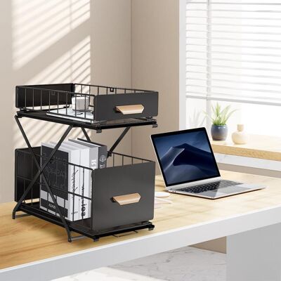GRASSLIN Rangement Sous Évier À 2 Niveaux,organiseur De Cuisine, Étagère Sous Évier, Porte-épices,panier Coulissant En Métal,pour Salle Bain,chambre (40 26 43 Cm-noir-1pc) 402643 Cm-noir-1pc -'402643 Cm-noir- - Publicité GRASSLIN Rangement Sous Évier À 2 Niveaux,organiseur De Cuisine, Étagère Sous Évier, Porte-épices,panier Coulissant En Métal,pour Salle Bain,chambre (40 26 43 Cm-noir-1pc) 402643 Cm-noir-1pc -'402643 Cm-noir- - Publicité