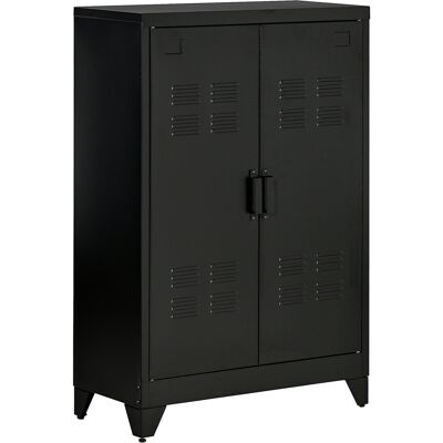 HOMCOM - Placard - Noir - 75x110x33 cm - Publicité HOMCOM - Placard - Noir - 75x110x33 cm - Publicité