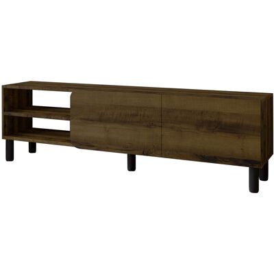 HABITAT ET JARDIN Meuble Tv En Bois "river" - 150 X 31.4 X 48.2 Cm - Noyer Antique - Publicité HABITAT ET JARDIN Meuble Tv En Bois "river" - 150 X 31.4 X 48.2 Cm - Noyer Antique - Publicité