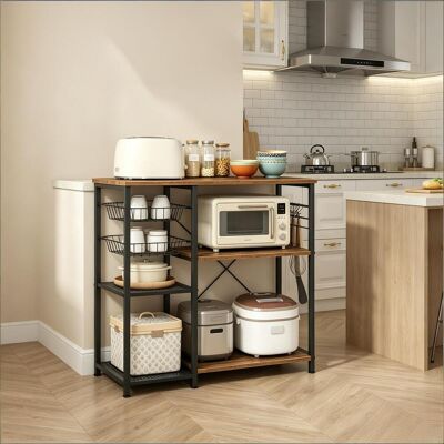 OEM Étagère Multifonctionnelle Stable Pour Cuisine, Salon Ou Bureau – Support Ouvert Pour Micro-ondes, Cafetière, Accessoires Pâtisserie Et Objets Décoratifs – Design Moderne Et Gain De Place - Publicité OEM Étagère Multifonctionnelle Stable Pour Cuisine, Salon Ou Bureau – Support Ouvert Pour Micro-ondes, Cafetière, Accessoires Pâtisserie Et Objets Décoratifs – Design Moderne Et Gain De Place - Publicité