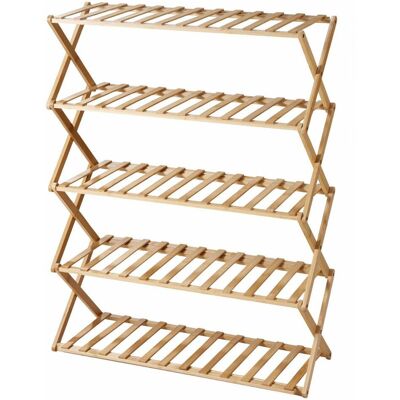 OEM Étagère À Chaussures En Bambou, 5 Niveaux, 87 Cm - Publicité OEM Étagère À Chaussures En Bambou, 5 Niveaux, 87 Cm - Publicité