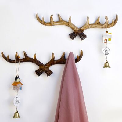 OEM Patères Murales Vintage En Résine Finition Antique, Motif Bois De Cerf. Porte-manteau Pour Vêtements Et Clés. Vis Incluses (2 Types Disponibles). Coloris Clair Et Foncé. Publicité OEM Patères Murales Vintage En Résine Finition Antique, Motif Bois De Cerf. Porte-manteau Pour Vêtements Et Clés. Vis Incluses (2 Types Disponibles). Coloris Clair Et Foncé. Publicité