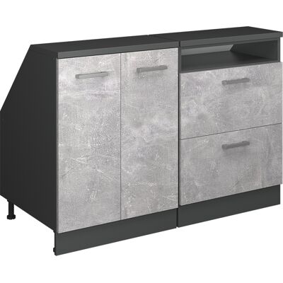 Ensembles De Meuble De Rangement Sous Pente Rion, Béton, 120cm Lot De 2 Caissons 60 Cm De Profondeur, Vicco - Publicité Ensembles De Meuble De Rangement Sous Pente Rion, Béton, 120cm Lot De 2 Caissons 60 Cm De Profondeur, Vicco - Publicité