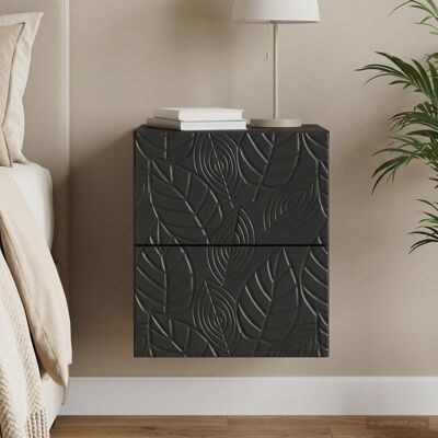 Cabinet De Chevet Mural Noir 34,5 X 33 X 40 Cm Vidaxl - Publicité Cabinet De Chevet Mural Noir 34,5 X 33 X 40 Cm Vidaxl - Publicité