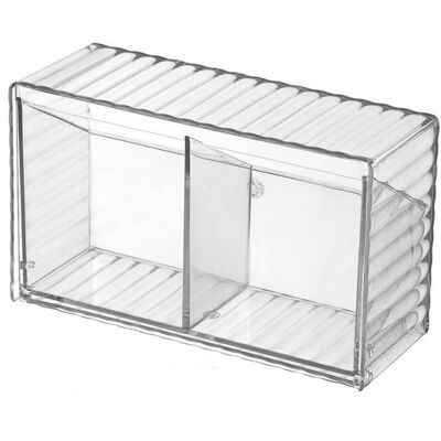 MCKENSA Boîte De Rangement Murale Pour Cosmétiques, En Plastique Sans Perforation, À 2 Compartiments, Pour La Salle De Bain. Publicité MCKENSA Boîte De Rangement Murale Pour Cosmétiques, En Plastique Sans Perforation, À 2 Compartiments, Pour La Salle De Bain. Publicité