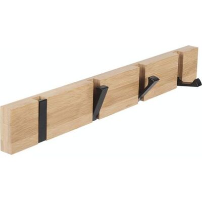 OEM Wall-mounted Hook With 4 Retractable Hooks, Wall Mounted Coat Rack For Hanging Coats, Scarves, Handbags And Other, Natural - Publicité OEM Wall-mounted Hook With 4 Retractable Hooks, Wall Mounted Coat Rack For Hanging Coats, Scarves, Handbags And Other, Natural - Publicité