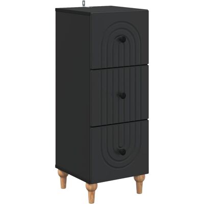 Maison Exclusive - Armoire À Tiroirs Noir 33 X 34,5 X 90 Cm Bois D'Ingénierie - Publicité Maison Exclusive - Armoire À Tiroirs Noir 33 X 34,5 X 90 Cm Bois D'Ingénierie - Publicité