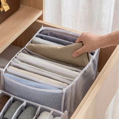 Nalookamic Boîte De Rangement Pour Jeans,4 Pièces Organisateur De Garde-robe,rangements Boîtes De Jeans,boîte Séparation Maille Tiroir À Vêtements, Pour Pantalons, Jeans, Pulls,t-shirt,pantalon,chemis - Publicité Nalookamic Boîte De Rangement Pour Jeans,4 Pièces Organisateur De Garde-robe,rangements Boîtes De Jeans,boîte Séparation Maille Tiroir À Vêtements, Pour Pantalons, Jeans, Pulls,t-shirt,pantalon,chemis - Publicité