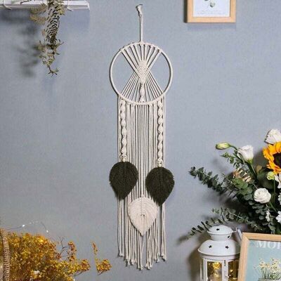 Scotch Capteur De Rêves Artisanal Macramé Bohème Décoration Murale Vintage Pour Salon Chambre Mariage - Publicité Scotch Capteur De Rêves Artisanal Macramé Bohème Décoration Murale Vintage Pour Salon Chambre Mariage - Publicité