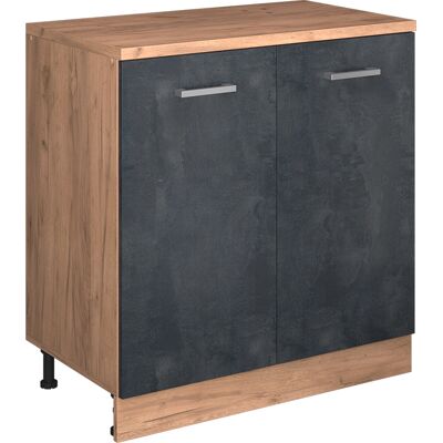 Armoire D'Extension Rion, Béton Noir/chêne De Force Doré, 80x46cm Sans Pente Avec 2 Portes, Vicco - Publicité Armoire D'Extension Rion, Béton Noir/chêne De Force Doré, 80x46cm Sans Pente Avec 2 Portes, Vicco - Publicité