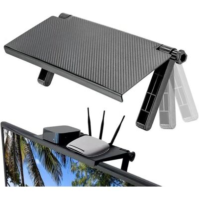 GRASSLIN 1 Étagère Murale,support Tablette Tv,réglable Sans Perçage,abs 33x16cm,salon Chambre Bureau - Publicité GRASSLIN 1 Étagère Murale,support Tablette Tv,réglable Sans Perçage,abs 33x16cm,salon Chambre Bureau - Publicité