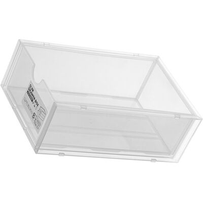 MCKENSA Boîte De Rangement De Bureau En Plastique Transparent, Organisateur De Maquillage Et De Fournitures De Bureau, Avec Tiroir. Publicité MCKENSA Boîte De Rangement De Bureau En Plastique Transparent, Organisateur De Maquillage Et De Fournitures De Bureau, Avec Tiroir. Publicité