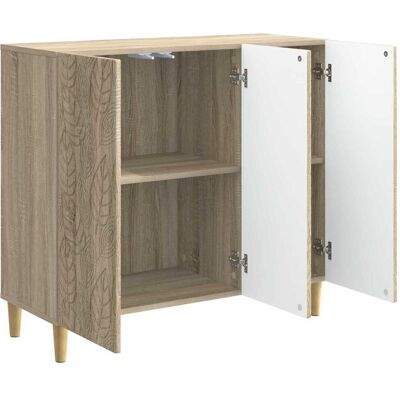 Vidaxl Sideboard Sonoma Oak 89 X 34.5 X 80 Cm Engineered Wood - Publicité Vidaxl Sideboard Sonoma Oak 89 X 34.5 X 80 Cm Engineered Wood - Publicité