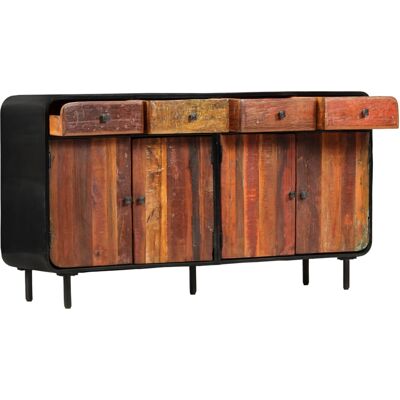 Maison Exclusive - Buffet Bois De Récupération Solide 140x35x76 Cm - Publicité Maison Exclusive - Buffet Bois De Récupération Solide 140x35x76 Cm - Publicité