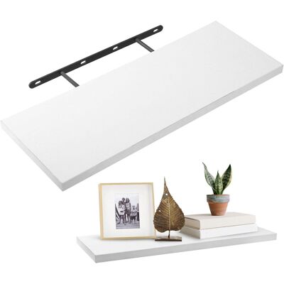 GRASSLIN 1 Étagère Flottante, Mdf Blanc, 40x15x1,5 Cm, Fixation Murale, Pour Salon, Cuisine, Bureau - Publicité GRASSLIN 1 Étagère Flottante, Mdf Blanc, 40x15x1,5 Cm, Fixation Murale, Pour Salon, Cuisine, Bureau - Publicité