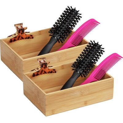 OEM Rangement Salle De Bain Mod Terra Bambou Brun 2 Pcs 22 Cm Accessoire Salle De Bain Bambou Organisateur Salle De Bain Boite De Rangement Maquillage Bambou Bac De Rangement Salle De Bain - Publicité OEM Rangement Salle De Bain Mod Terra Bambou Brun 2 Pcs 22 Cm Accessoire Salle De Bain Bambou Organisateur Salle De Bain Boite De Rangement Maquillage Bambou Bac De Rangement Salle De Bain - Publicité