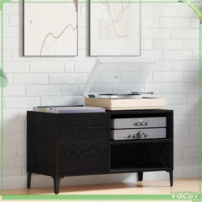 OEM Armoire À Disques - Chêne Noir - 84,5 X 38 X 48 Cm - Bois D'Ingénierie - Grand Espace De Stockage - Publicité OEM Armoire À Disques - Chêne Noir - 84,5 X 38 X 48 Cm - Bois D'Ingénierie - Grand Espace De Stockage - Publicité