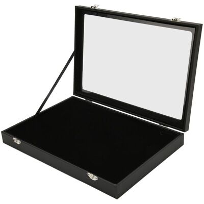 OEM Vitrine À Épingles Pour Médailles Militaires – Verre Anti-poussière – Bois Composite Et Cuir Artificiel – 35x24x5cm - Publicité OEM Vitrine À Épingles Pour Médailles Militaires – Verre Anti-poussière – Bois Composite Et Cuir Artificiel – 35x24x5cm - Publicité