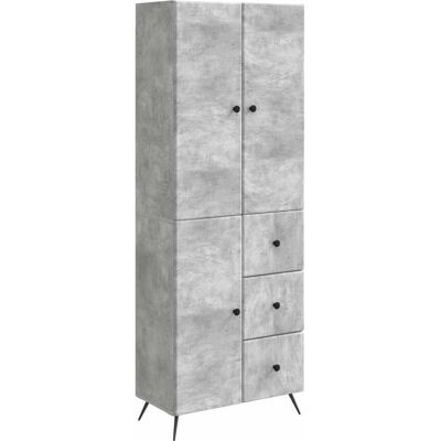 Ensemble De Meubles 2 Pcs Gris Béton Bois D'Ingénierie Vidaxl - Publicité Ensemble De Meubles 2 Pcs Gris Béton Bois D'Ingénierie Vidaxl - Publicité