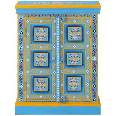 Maison La Vie - Buffet Salon Moderne - Meuble De Rangement - Bois Massif De Manguier Peinture Manuelle Turquoise Bu3133 - Publicité Maison La Vie - Buffet Salon Moderne - Meuble De Rangement - Bois Massif De Manguier Peinture Manuelle Turquoise Bu3133 - Publicité