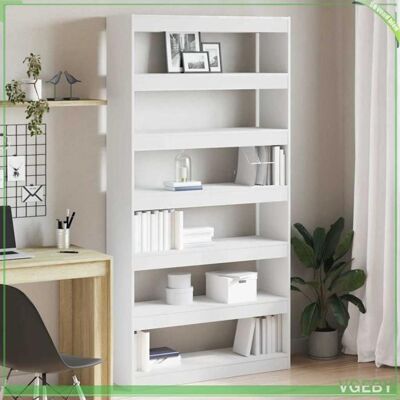 OEM Bibliothèque - Faf7291712449437 - Blanc - Bois D'Ingénierie - 6 Étagères - Publicité OEM Bibliothèque - Faf7291712449437 - Blanc - Bois D'Ingénierie - 6 Étagères - Publicité