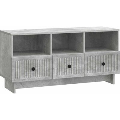 Maison Exclusive - Meuble Tv Gris Béton 102 X 34,5 X 50 Cm Bois D'Ingénierie - Publicité Maison Exclusive - Meuble Tv Gris Béton 102 X 34,5 X 50 Cm Bois D'Ingénierie - Publicité