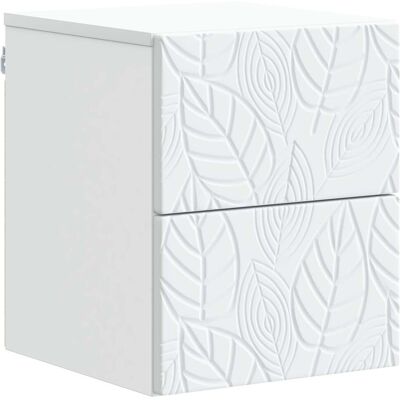 Cabinet De Chevet Mural Blanc 34,5 X 33 X 40 Cm Vidaxl - Publicité Cabinet De Chevet Mural Blanc 34,5 X 33 X 40 Cm Vidaxl - Publicité