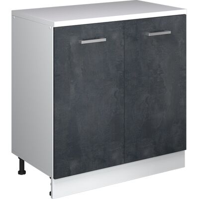 Armoire D'Extension Rion, Béton Noir/blanc, 80x46cm Sans Pente Avec 2 Portes, Vicco - Publicité Armoire D'Extension Rion, Béton Noir/blanc, 80x46cm Sans Pente Avec 2 Portes, Vicco - Publicité