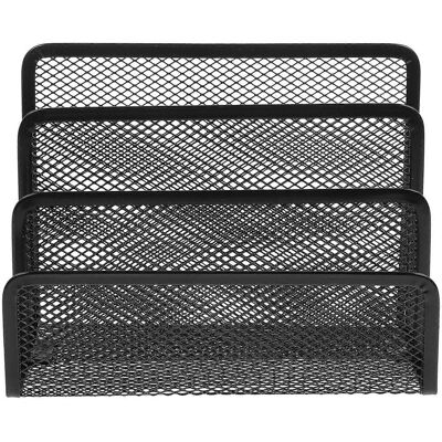 LISATR Organiseur De Bureau En Maille Métallique Pour Dossiers, Porte-revues Et Porte-documents, Idéal Pour Le Bureau À Domicile (noir)-black - Publicité LISATR Organiseur De Bureau En Maille Métallique Pour Dossiers, Porte-revues Et Porte-documents, Idéal Pour Le Bureau À Domicile (noir)-black - Publicité