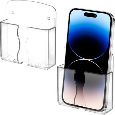 Scotch Ce Support De Téléphone Mural Transparent Est Doté D'Un Port De Chargement, Est Compatible Avec La Plupart Des Téléphones Et Peut Également Servir De Support Pour Télécommande De Chevet. Publicité Scotch Ce Support De Téléphone Mural Transparent Est Doté D'Un Port De Chargement, Est Compatible Avec La Plupart Des Téléphones Et Peut Également Servir De Support Pour Télécommande De Chevet. Publicité
