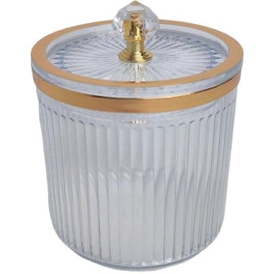 YUDO Organisateur De Maquillage Avec Pot Distributeur De Cotons-tiges, Pot Anti-poussière Pour Salle De Bain, Bureau, Comptoir, Maison Ou Hôtel-transparent - Publicité YUDO Organisateur De Maquillage Avec Pot Distributeur De Cotons-tiges, Pot Anti-poussière Pour Salle De Bain, Bureau, Comptoir, Maison Ou Hôtel-transparent - Publicité