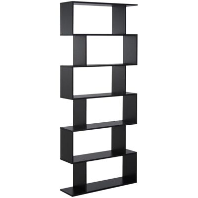 OEM Bibliothèque En Bois Au Design Moderne, 6 Étagères, 80 × 23 × 192 Cm, Noire - Publicité OEM Bibliothèque En Bois Au Design Moderne, 6 Étagères, 80 × 23 × 192 Cm, Noire - Publicité