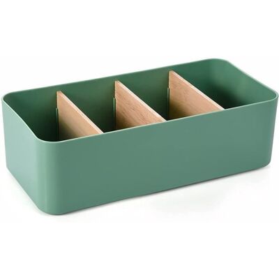BARBAYDOS Organisateur De Bureau - Bois - 26,5 X 13 X 8 Cm - Compartiments Amovibles - Écologique - Durable - Publicité BARBAYDOS Organisateur De Bureau - Bois - 26,5 X 13 X 8 Cm - Compartiments Amovibles - Écologique - Durable - Publicité