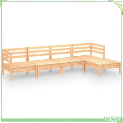 OEM Salon De Jardin - Fafeicy - 3082677 - 5 Pièces - Bois De Pin Massif - Résistant Aux Intempéries - Publicité OEM Salon De Jardin - Fafeicy - 3082677 - 5 Pièces - Bois De Pin Massif - Résistant Aux Intempéries - Publicité